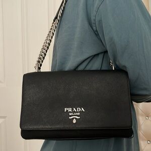 well loved prada bag